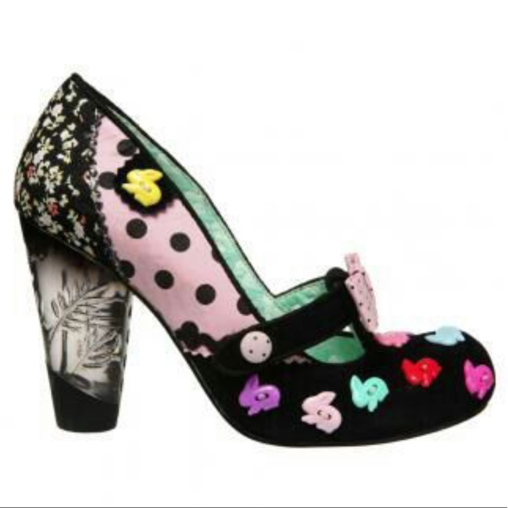 IRREG CHOICE I’m Bossy Polka Dot Bunny Mary Janes - Picture 11 of 11